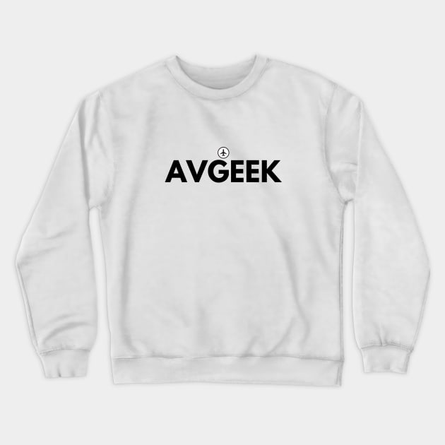 Aviation Geek (Avgeek) Crewneck Sweatshirt by Jetmike